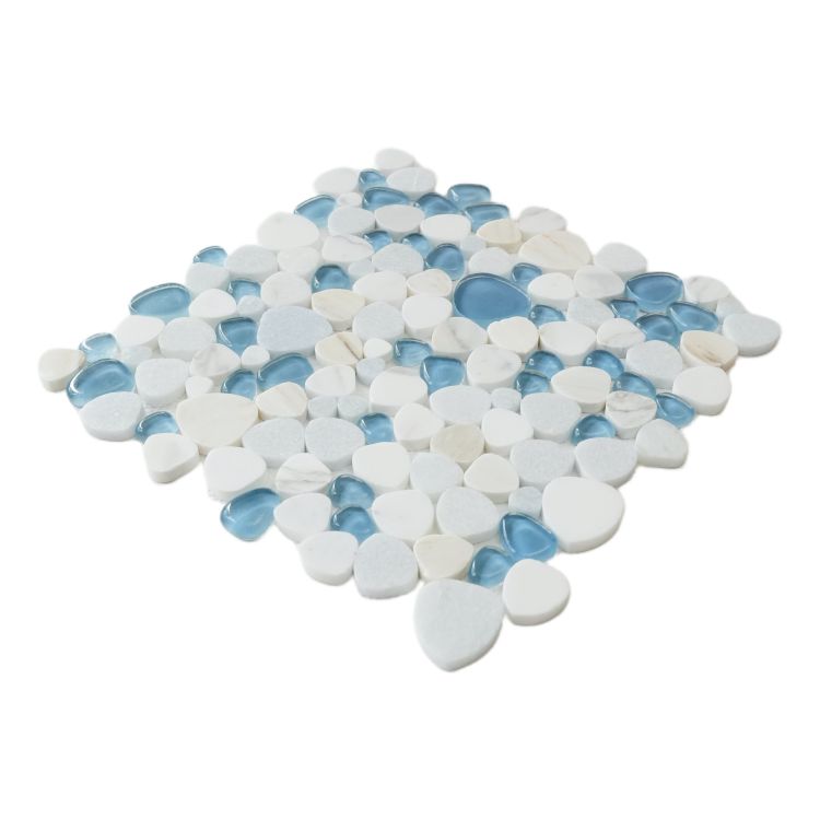 Peach Royal Blue 12 x 12